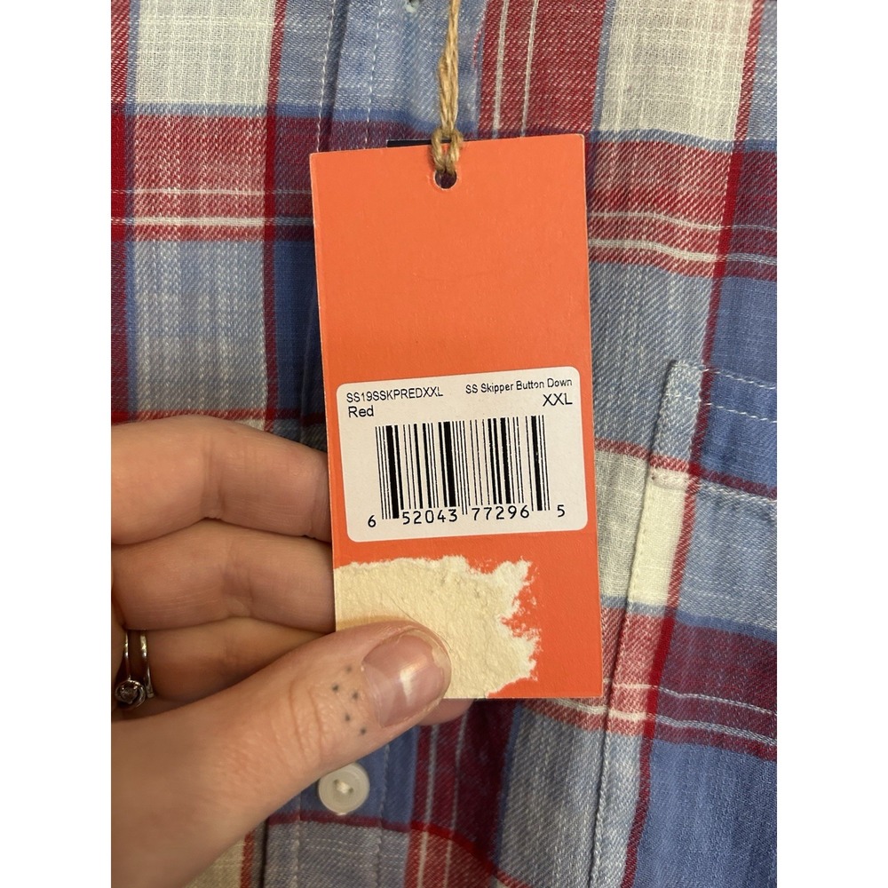 The Normal Brand Skipper Button Down XXL NWT Plaid Americana Preppy - Picture 6 of 11